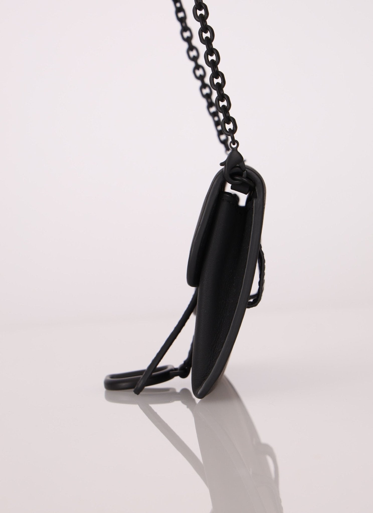 Dior 2020 Calfskin Ultra Matte Cardholder with Chain - FashioNica