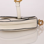 Dior 2020 Grained Calfskin White Mini Saddle - FashioNica