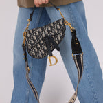 Dior 2020 Mini Oblique Saddle with Guitar Strap - FashioNica