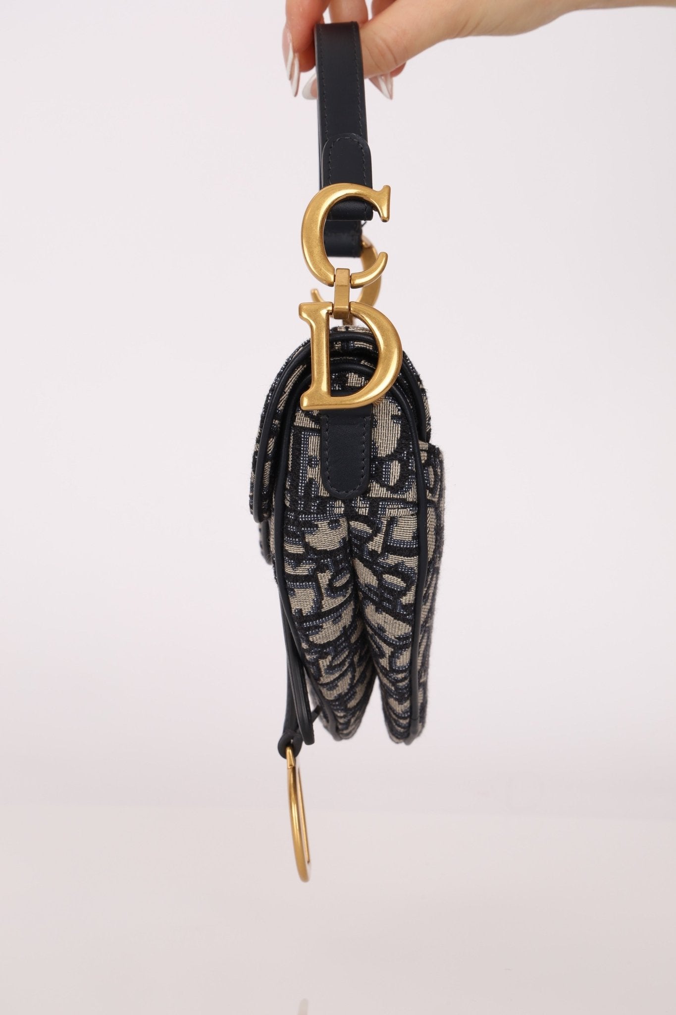 Dior 2020 Mini Oblique Saddle with Guitar Strap - FashioNica