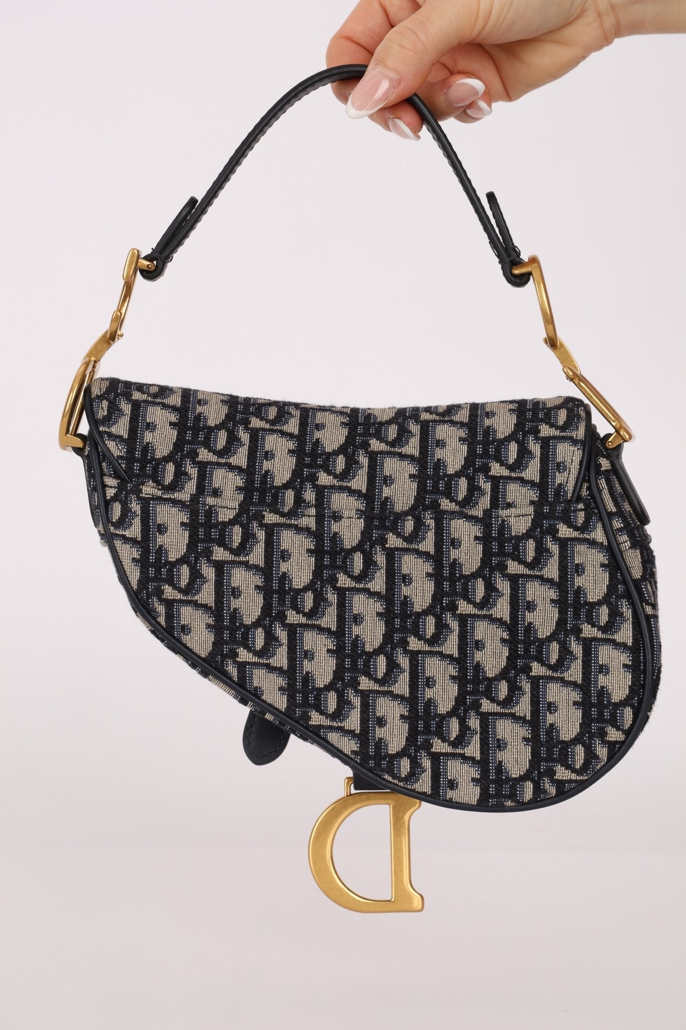 Dior 2020 Mini Oblique Saddle with Guitar Strap - FashioNica