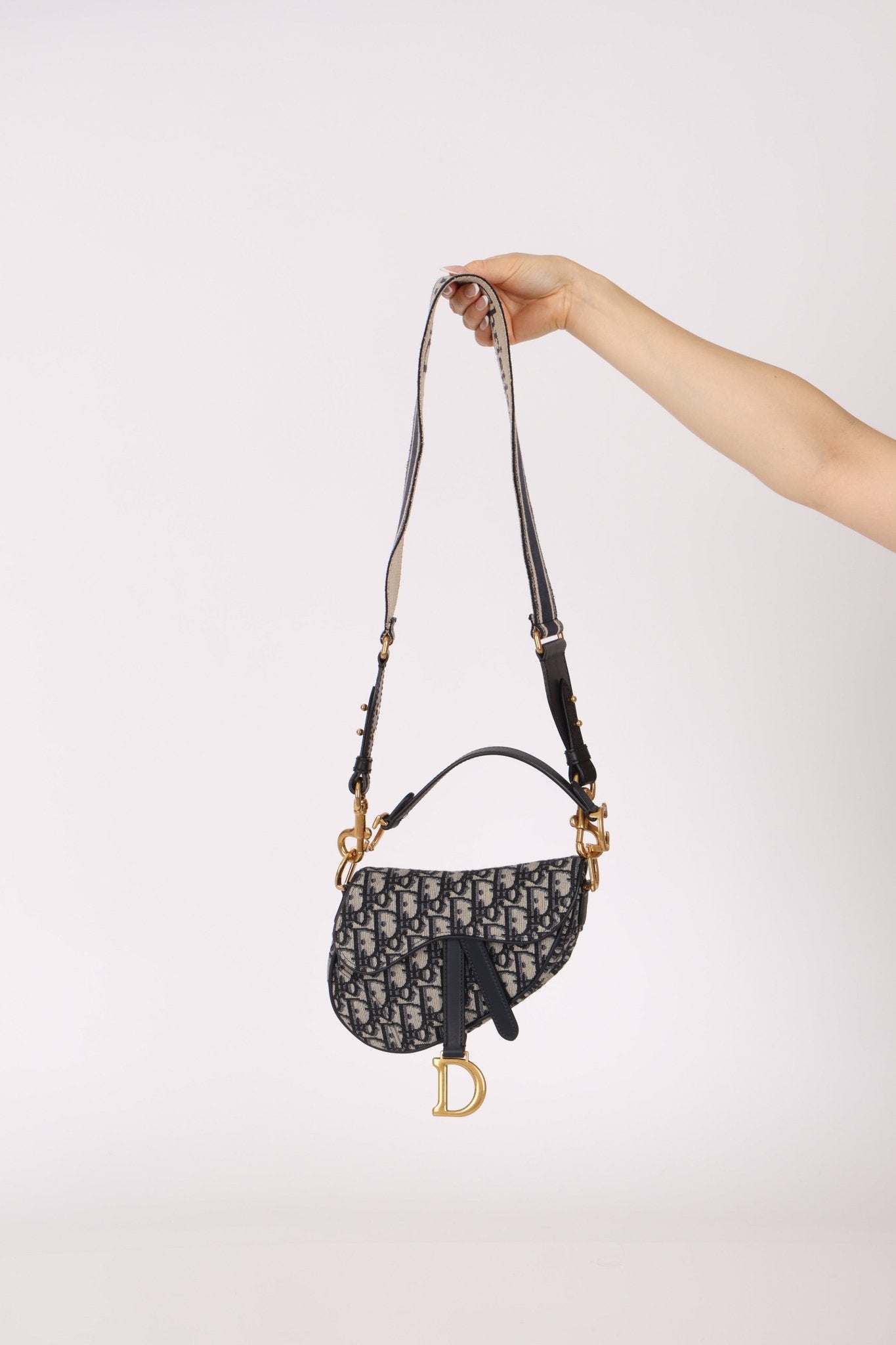 Dior 2020 Mini Oblique Saddle with Guitar Strap - FashioNica