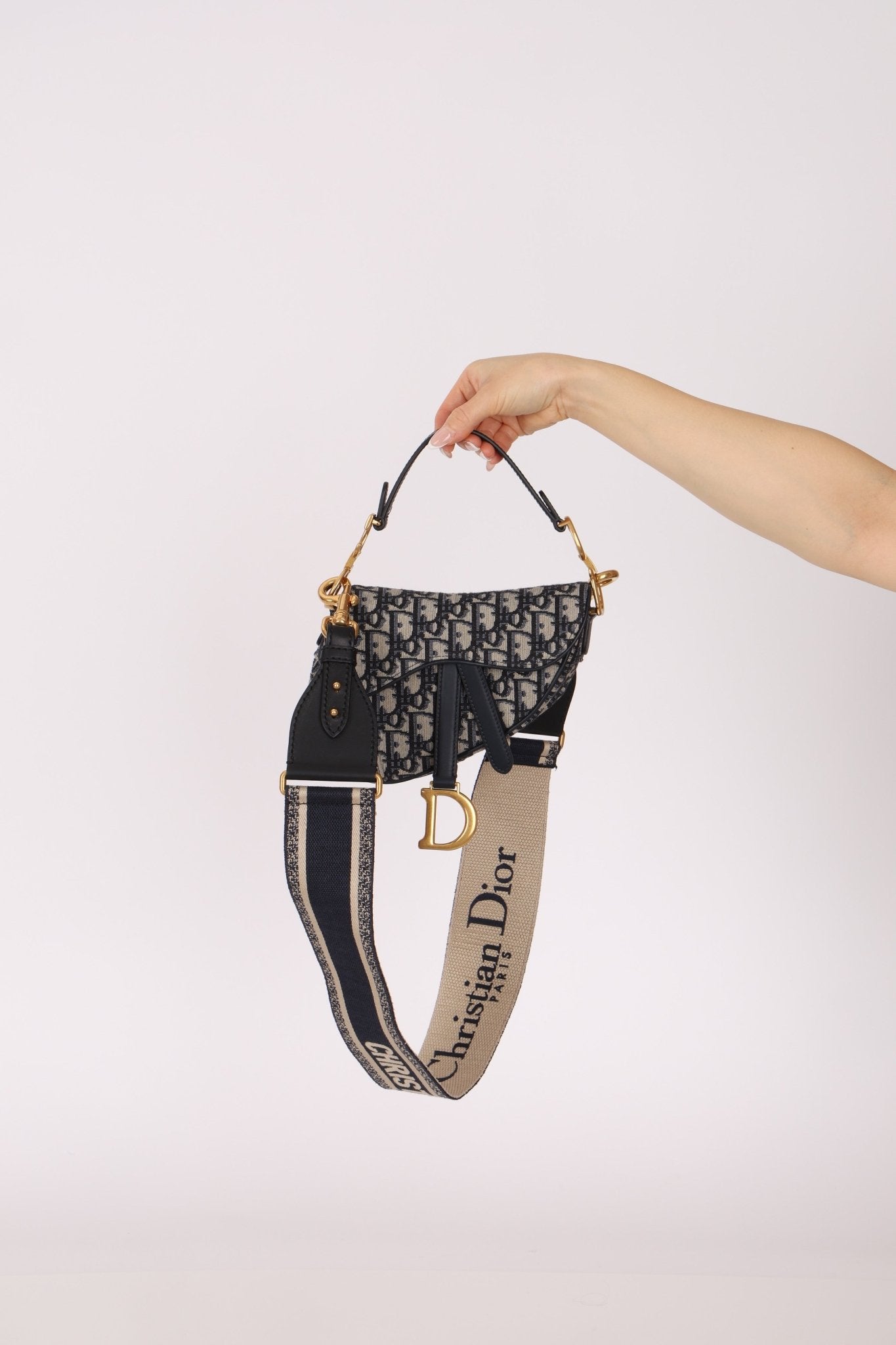 Dior 2020 Mini Oblique Saddle with Guitar Strap - FashioNica