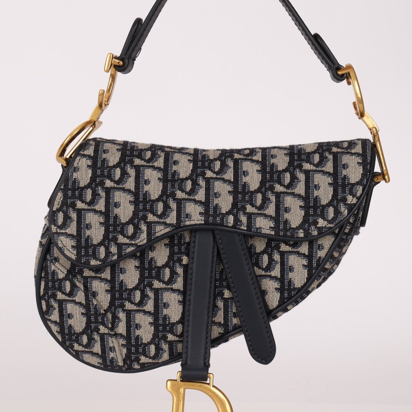 Dior 2020 Mini Oblique Saddle with Guitar Strap - FashioNica