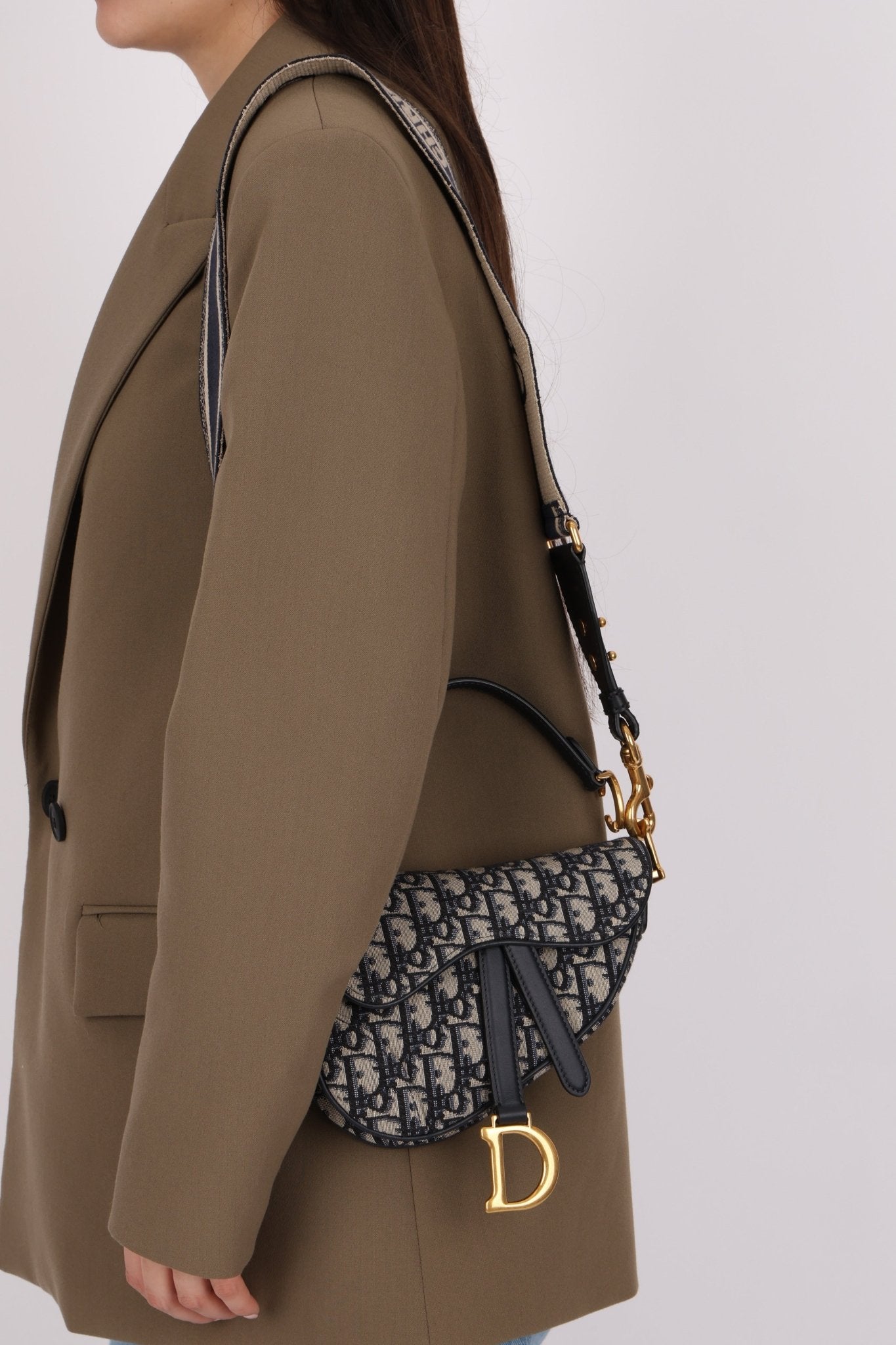 Dior 2020 Mini Oblique Saddle with Guitar Strap - FashioNica