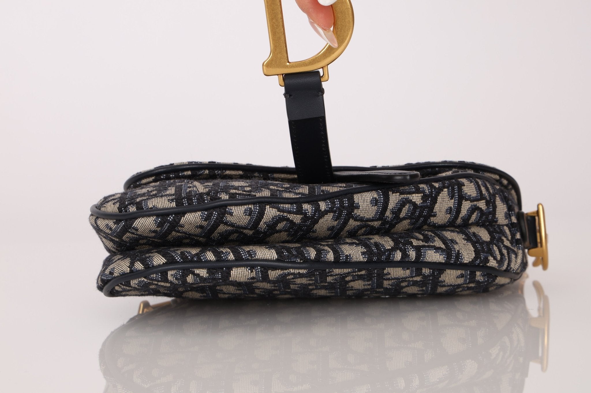 Dior 2020 Mini Oblique Saddle with Guitar Strap - FashioNica