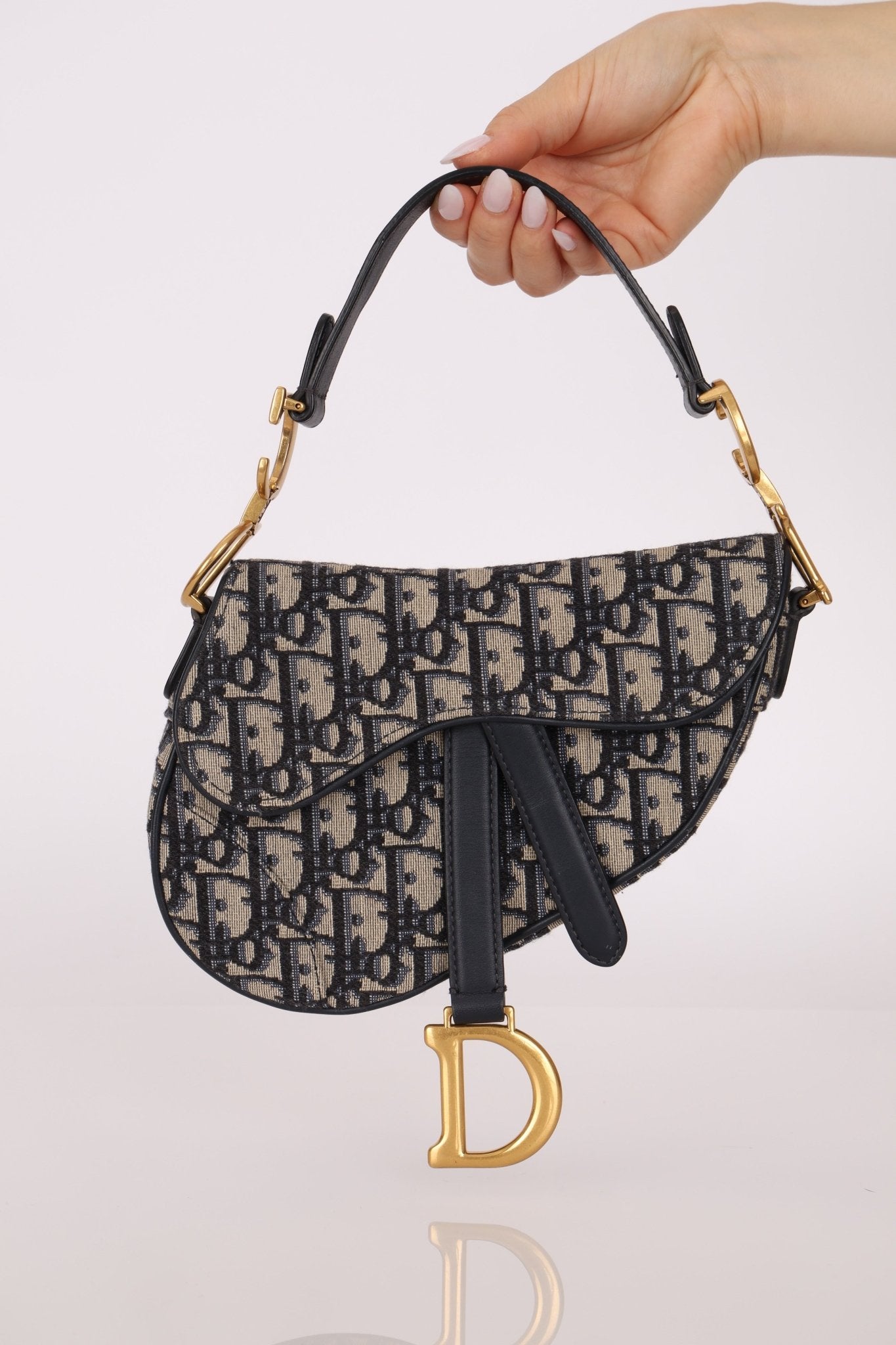 Dior 2020 Oblique Mini Saddle with Guitar Strap - FashioNica