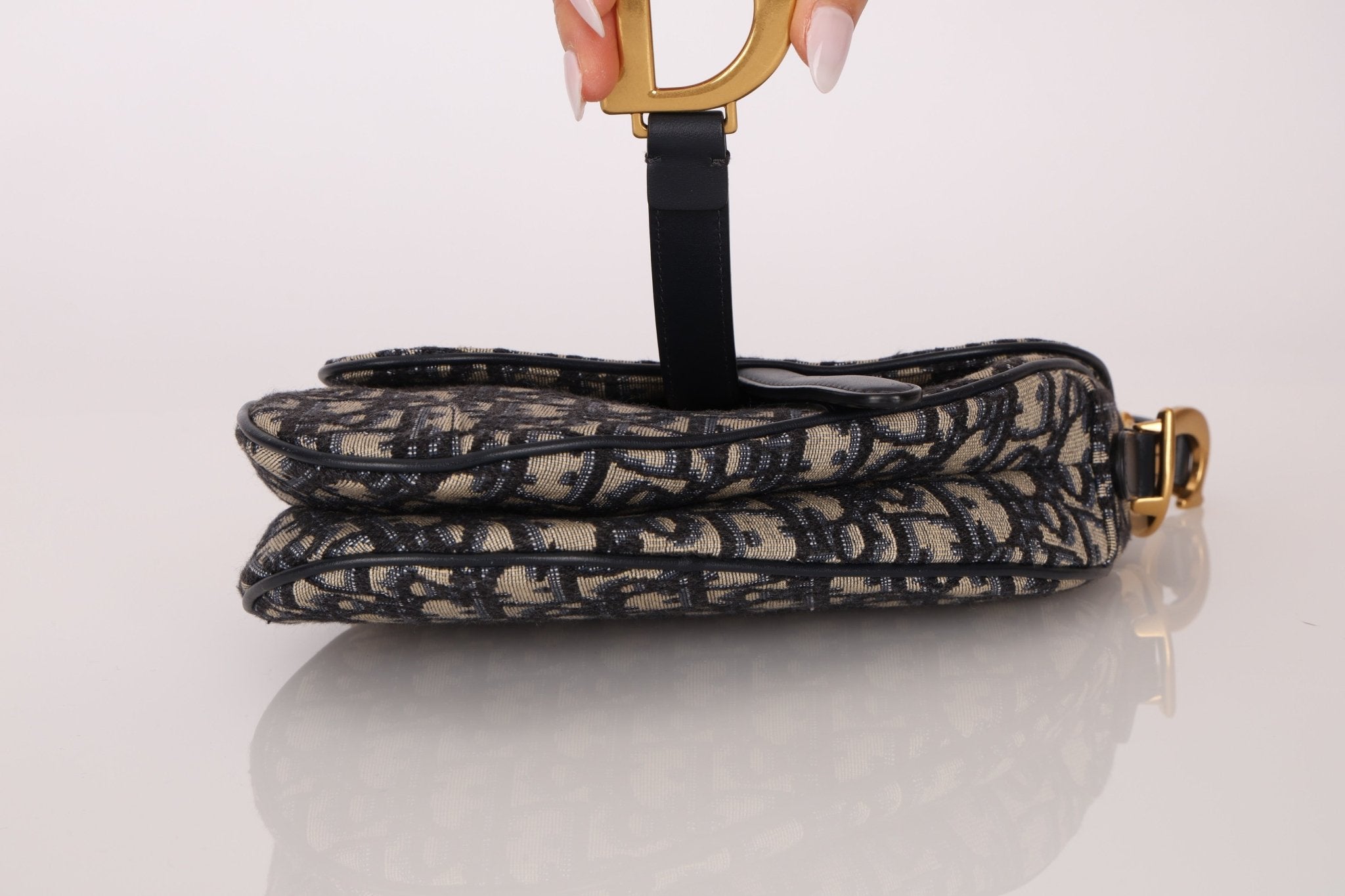 Dior 2020 Oblique Mini Saddle with Guitar Strap - FashioNica