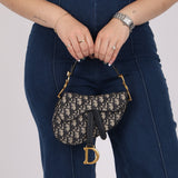 Dior 2020 Oblique Mini Saddle with Guitar Strap - FashioNica