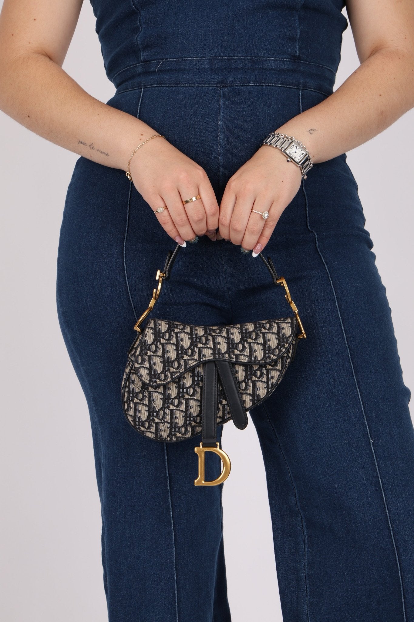 Dior 2020 Oblique Mini Saddle with Guitar Strap - FashioNica