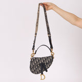 Dior 2020 Oblique Mini Saddle with Guitar Strap - FashioNica