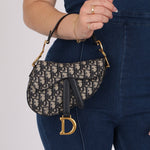 Dior 2020 Oblique Mini Saddle with Guitar Strap - FashioNica