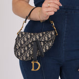 Dior 2020 Oblique Mini Saddle with Guitar Strap - FashioNica