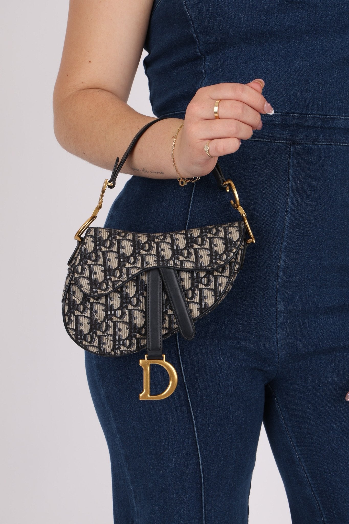 Dior 2020 Oblique Mini Saddle with Guitar Strap - FashioNica