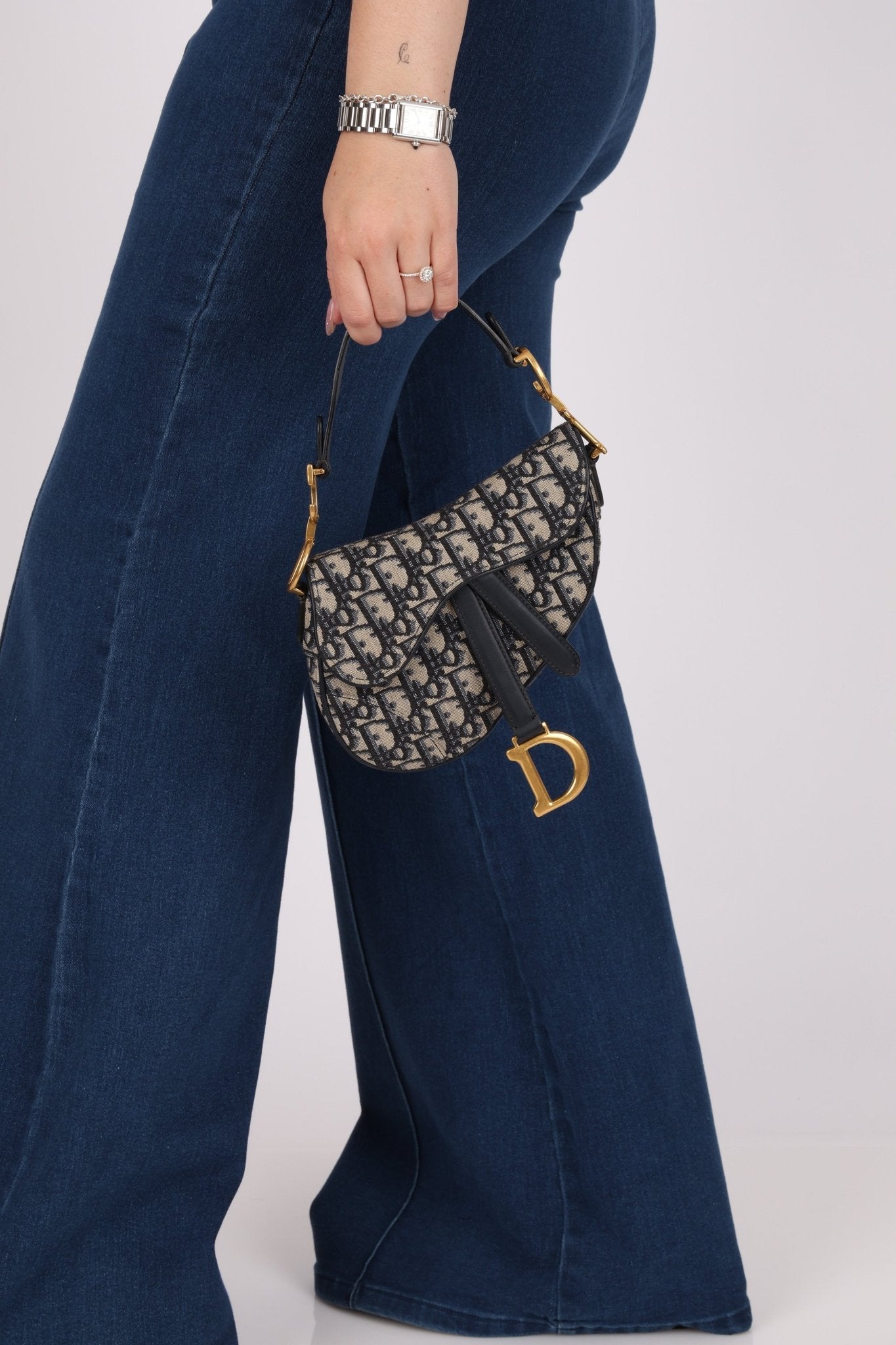 Dior 2020 Oblique Mini Saddle with Guitar Strap - FashioNica
