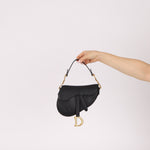 Dior 2021 Grained Calfskin Mini Saddle Bag w/ Guitar Strap - FashioNica