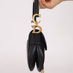 Dior 2021 Grained Calfskin Mini Saddle Bag w/ Guitar Strap - FashioNica