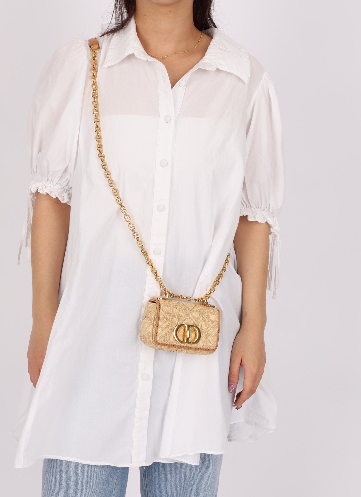 Dior 2021 Raffia Micro Caro Bag - FashioNica