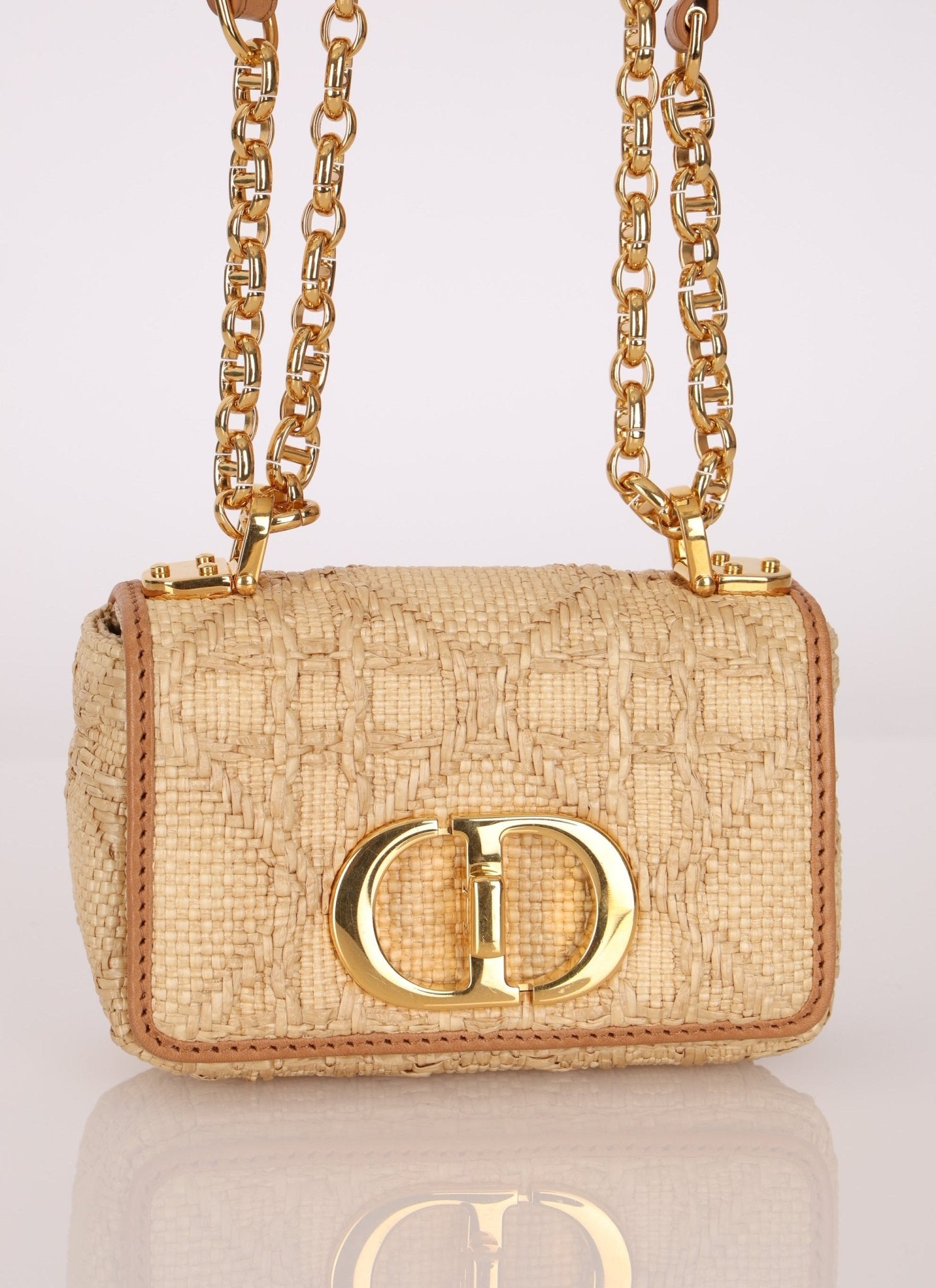 Dior 2021 Raffia Micro Caro Bag - FashioNica