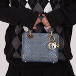 Dior 2022 Lambskin Lucky Stars Mini Lady - FashioNica