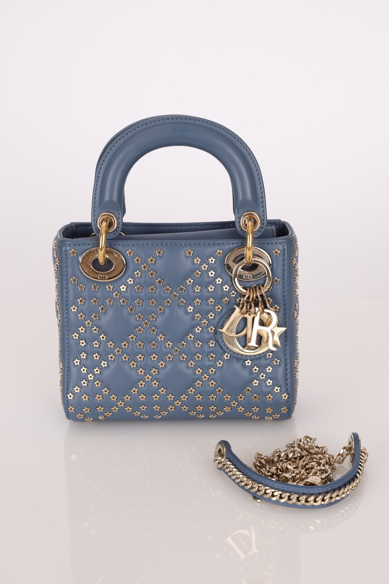 Dior 2022 Lambskin Lucky Stars Mini Lady - FashioNica