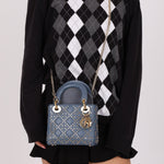 Dior 2022 Lambskin Lucky Stars Mini Lady - FashioNica