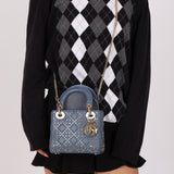 Dior 2022 Lambskin Lucky Stars Mini Lady - FashioNica