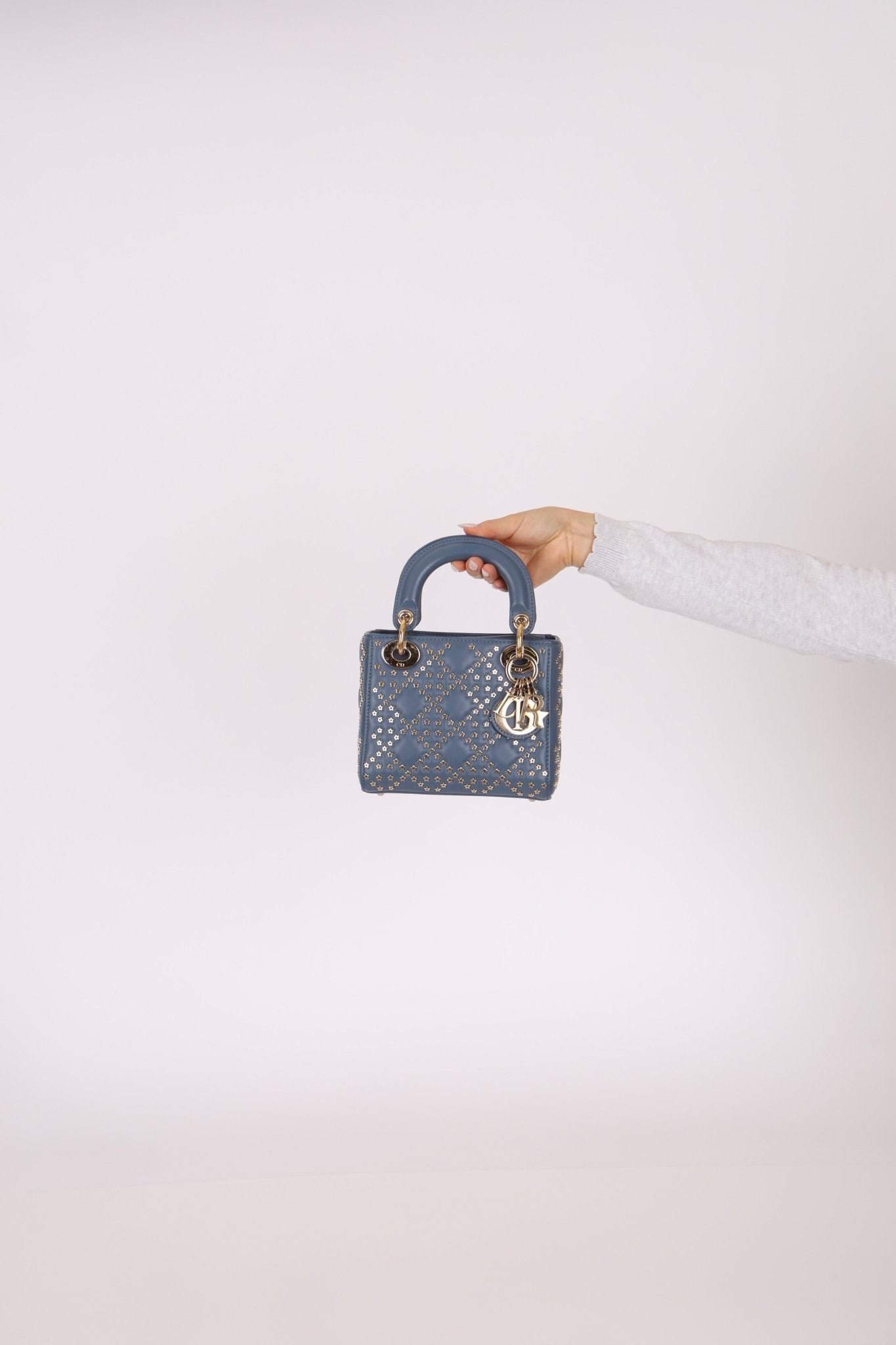 Dior 2022 Lambskin Lucky Stars Mini Lady - FashioNica