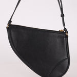 Dior 2023 Black Goatskin Saddle Rodeo Pochette - FashioNica