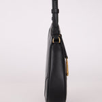 Dior 2023 Black Goatskin Saddle Rodeo Pochette - FashioNica