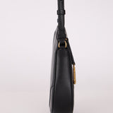 Dior 2023 Black Goatskin Saddle Rodeo Pochette - FashioNica