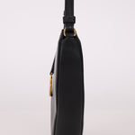 Dior 2023 Black Goatskin Saddle Rodeo Pochette - FashioNica