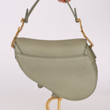 Dior 2023 Soft Grained Calfskin Mini Saddle Bag w/ Strap - FashioNica