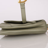 Dior 2023 Soft Grained Calfskin Mini Saddle Bag w/ Strap - FashioNica