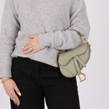 Dior 2023 Soft Grained Calfskin Mini Saddle Bag w/ Strap - FashioNica