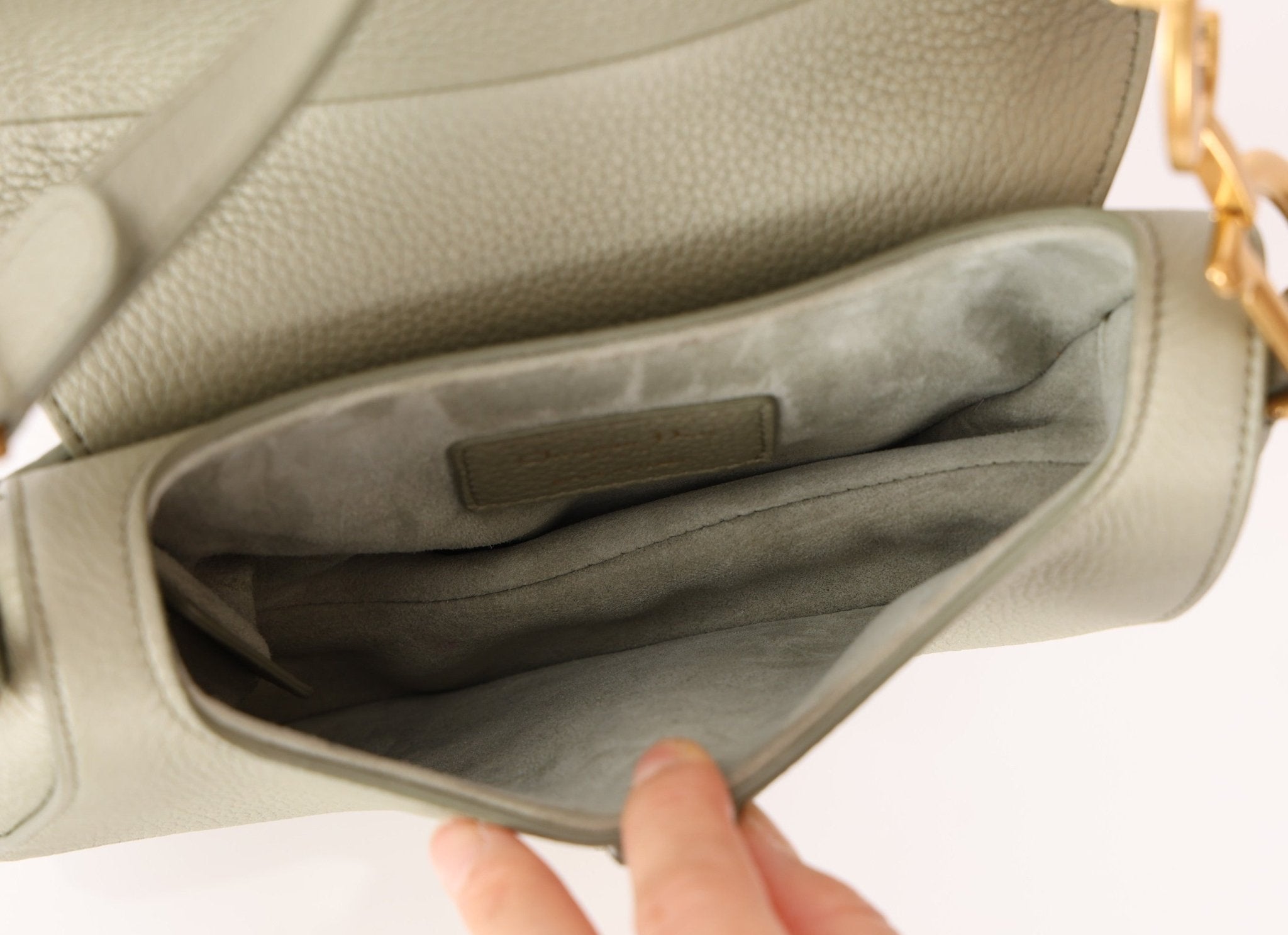 Dior 2023 Soft Grained Calfskin Mini Saddle Bag w/ Strap - FashioNica