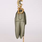 Dior 2023 Soft Grained Calfskin Mini Saddle Bag w/ Strap - FashioNica