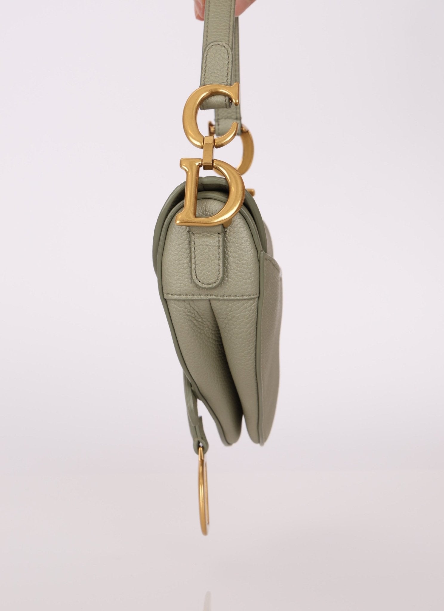 Dior 2023 Soft Grained Calfskin Mini Saddle Bag w/ Strap - FashioNica