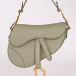 Dior 2023 Soft Grained Calfskin Mini Saddle Bag w/ Strap - FashioNica