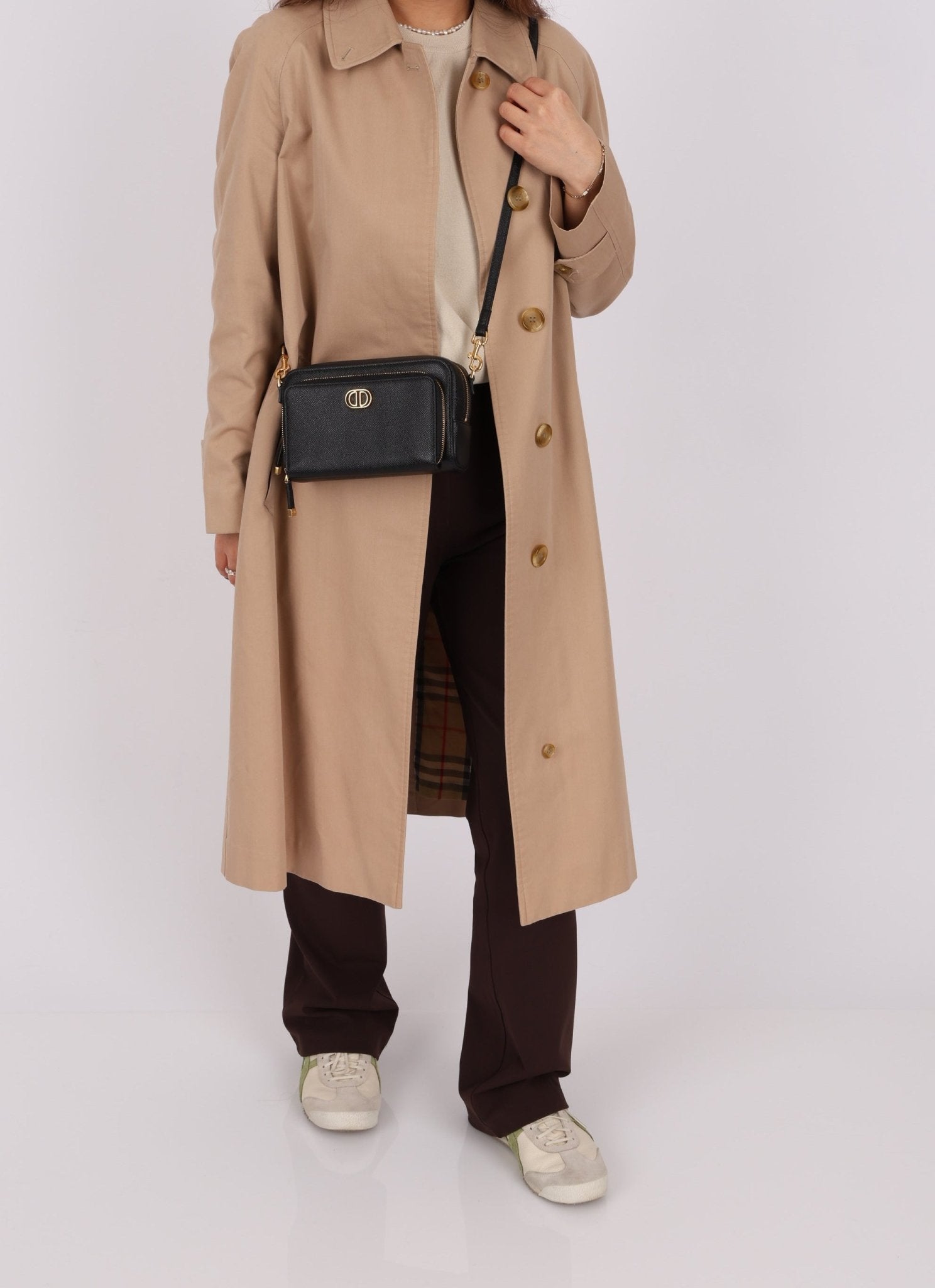 Dior 2024 Calfskin Caro Double Pouch Camera Bag - FashioNica