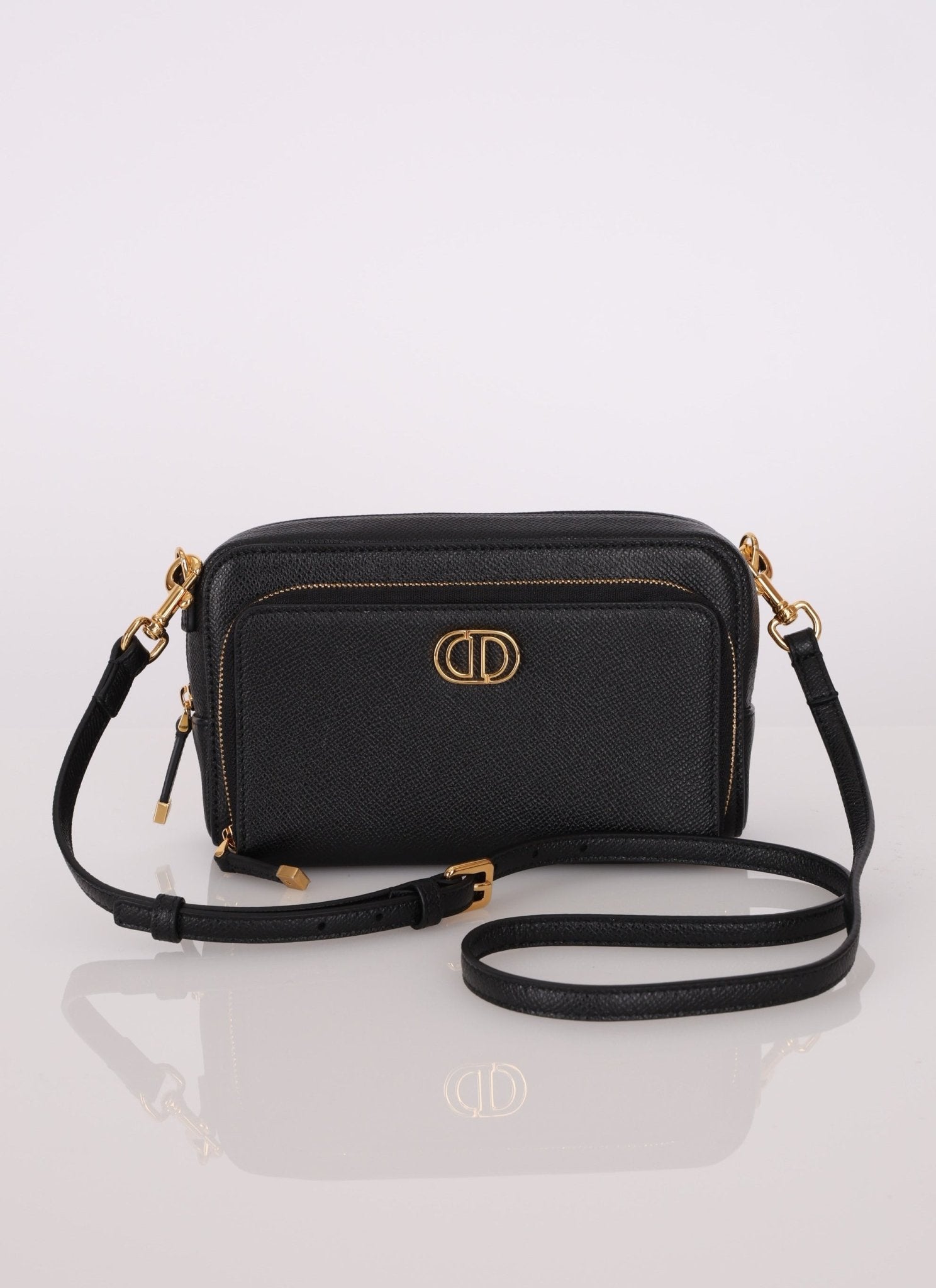 Dior 2024 Calfskin Caro Double Pouch Camera Bag - FashioNica