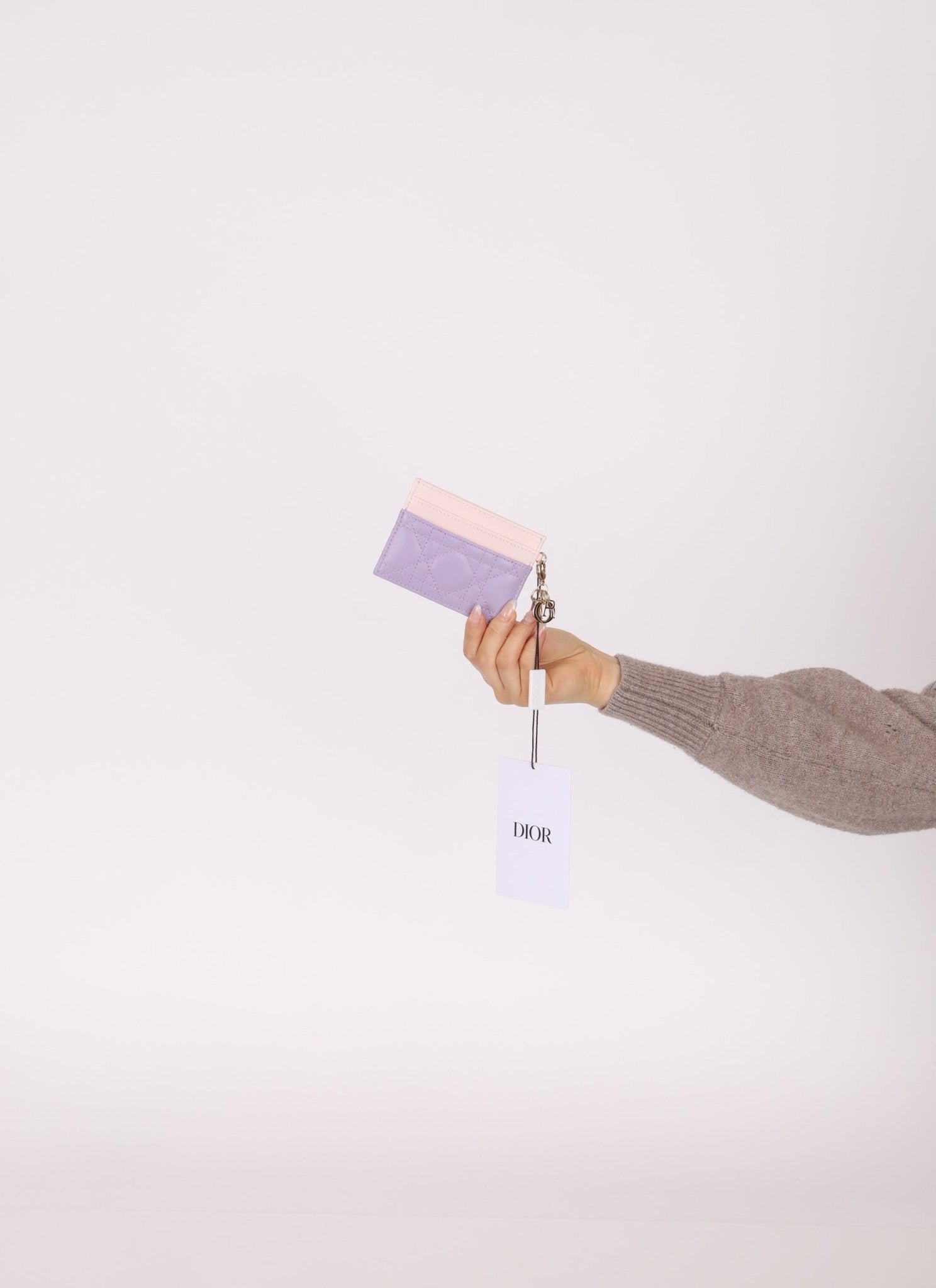 Dior 2024 Freesia Lilac Two - Tone Card Holder - FashioNica