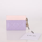 Dior 2024 Freesia Lilac Two - Tone Card Holder - FashioNica