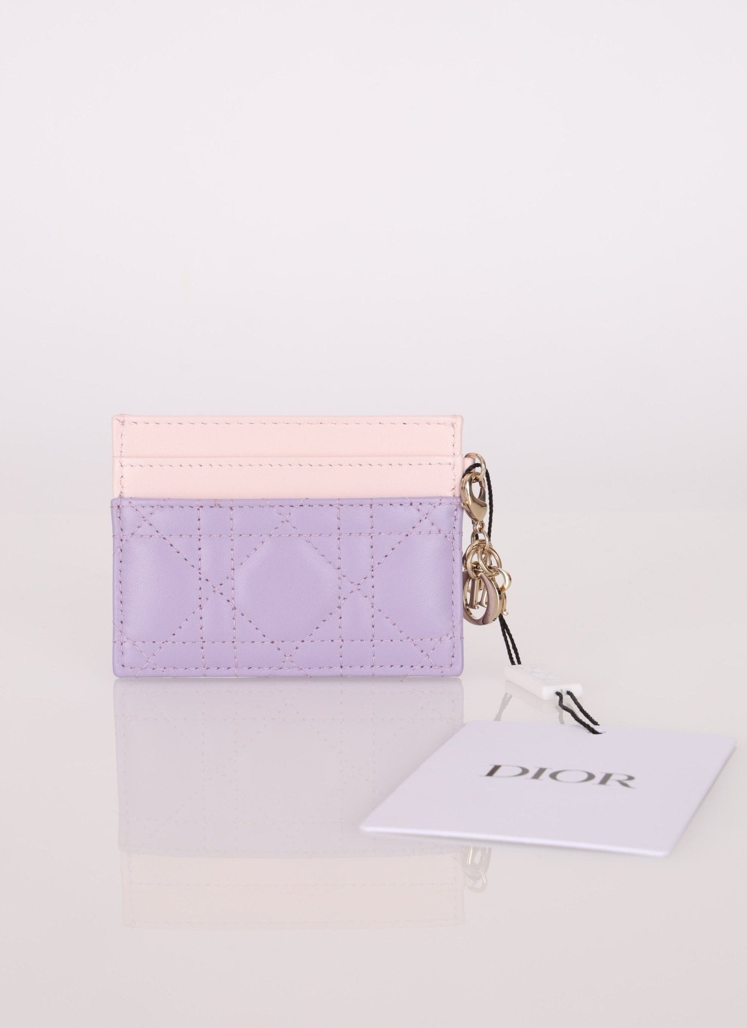 Dior 2024 Freesia Lilac Two - Tone Card Holder - FashioNica