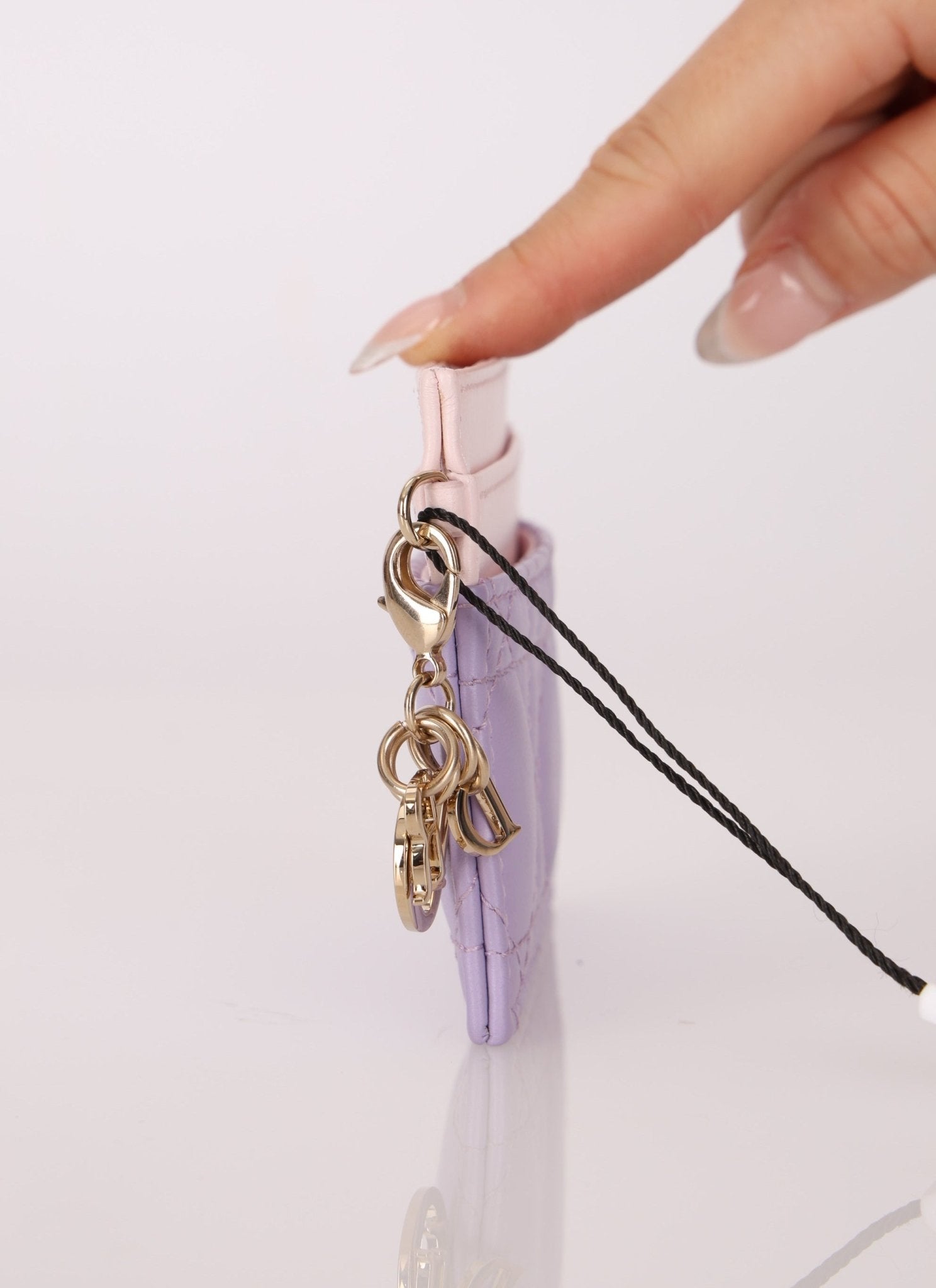 Dior 2024 Freesia Lilac Two - Tone Card Holder - FashioNica