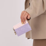 Dior 2024 Freesia Lilac Two - Tone Card Holder - FashioNica