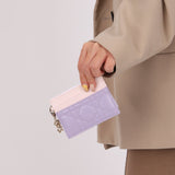 Dior 2024 Freesia Lilac Two - Tone Card Holder - FashioNica
