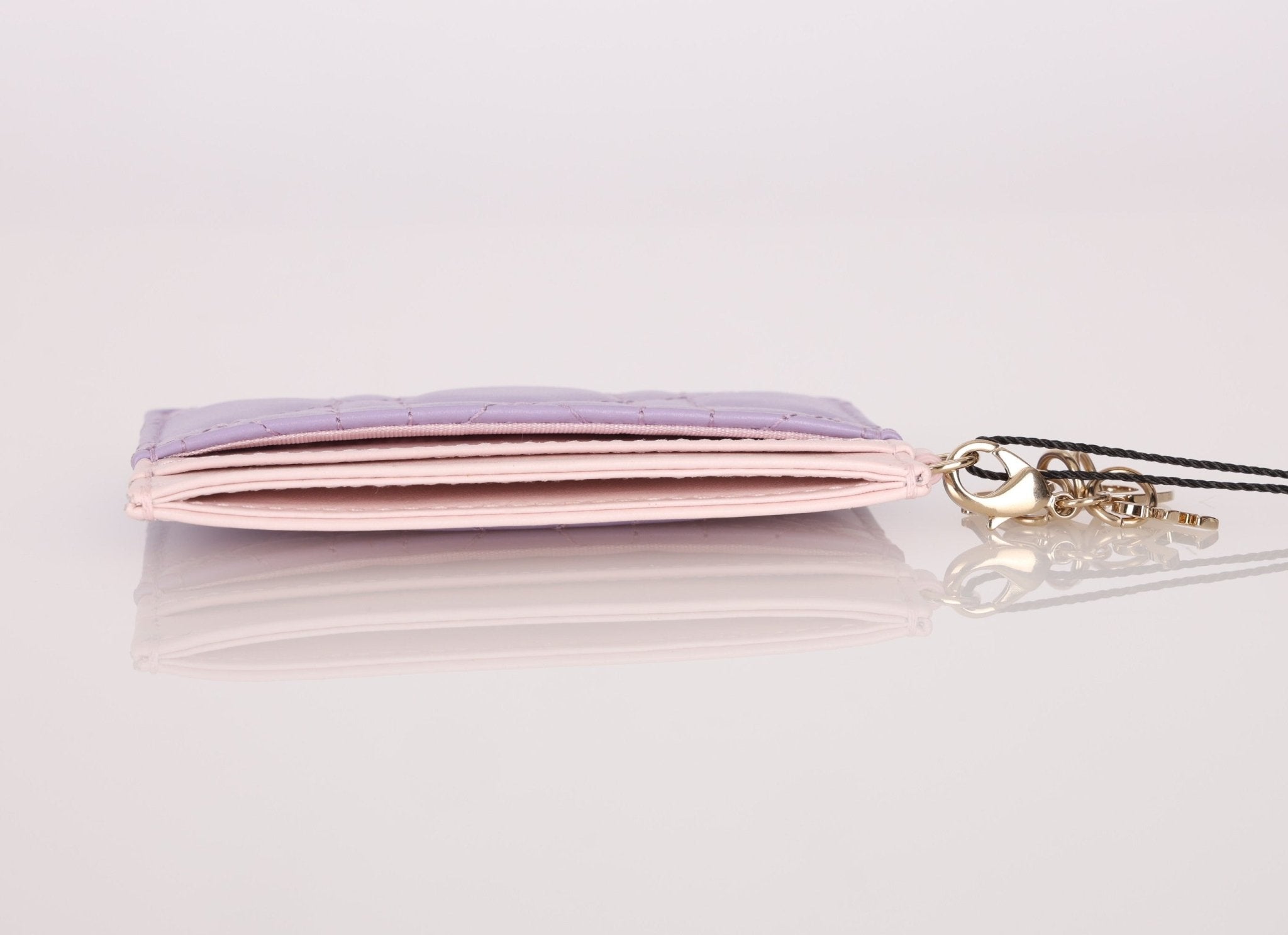 Dior 2024 Freesia Lilac Two - Tone Card Holder - FashioNica