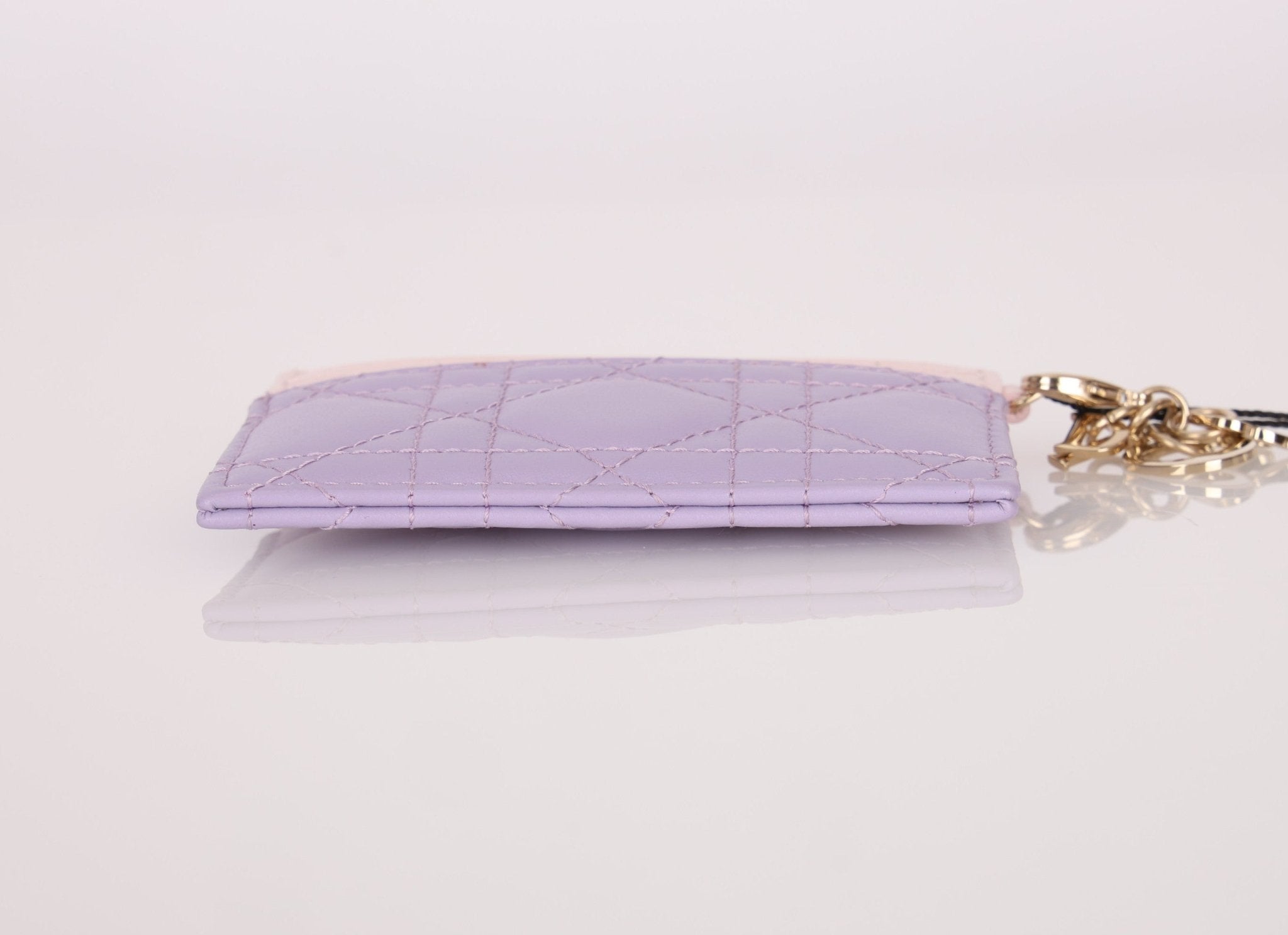 Dior 2024 Freesia Lilac Two - Tone Card Holder - FashioNica