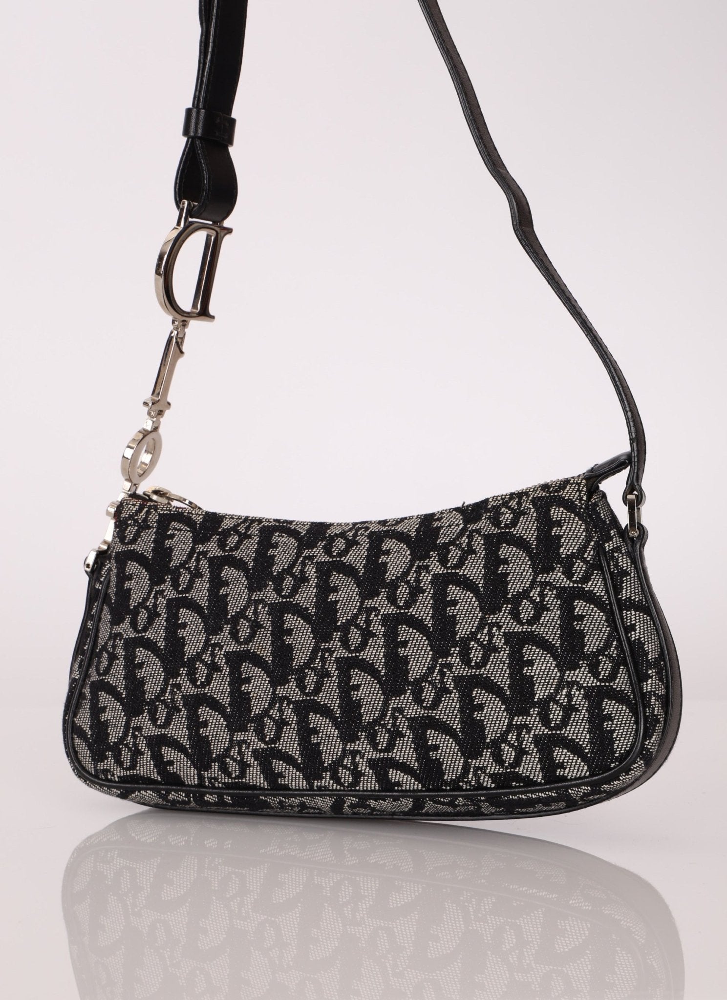 Dior Black Trotter Charm Pochette - FashioNica